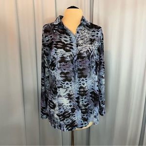 CAbi Blue / Purple Blouse